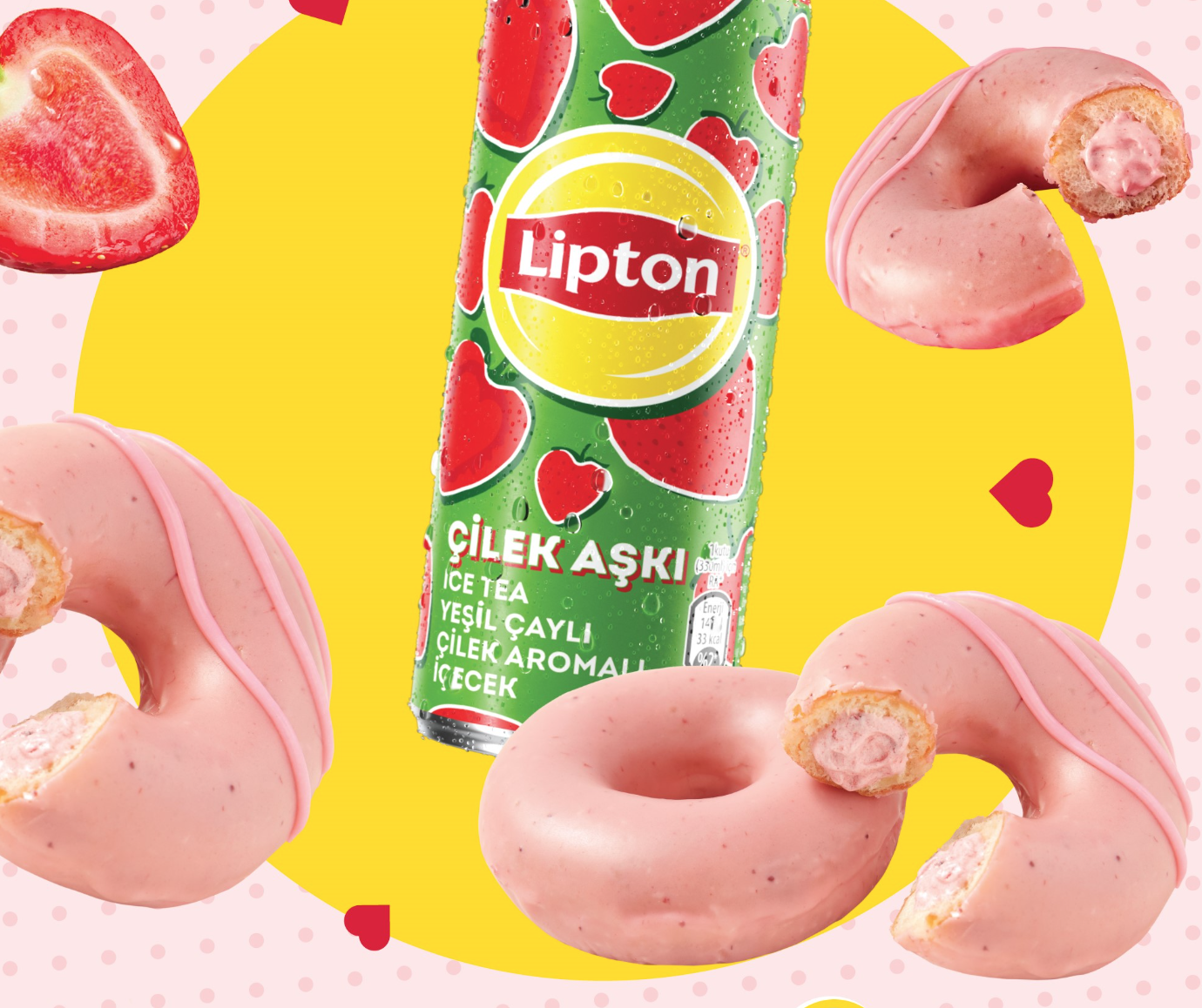 Lipton Ice Tea Krispy Kreme ile yaza &ouml;zel lezzet dolu bir iş birliğine 