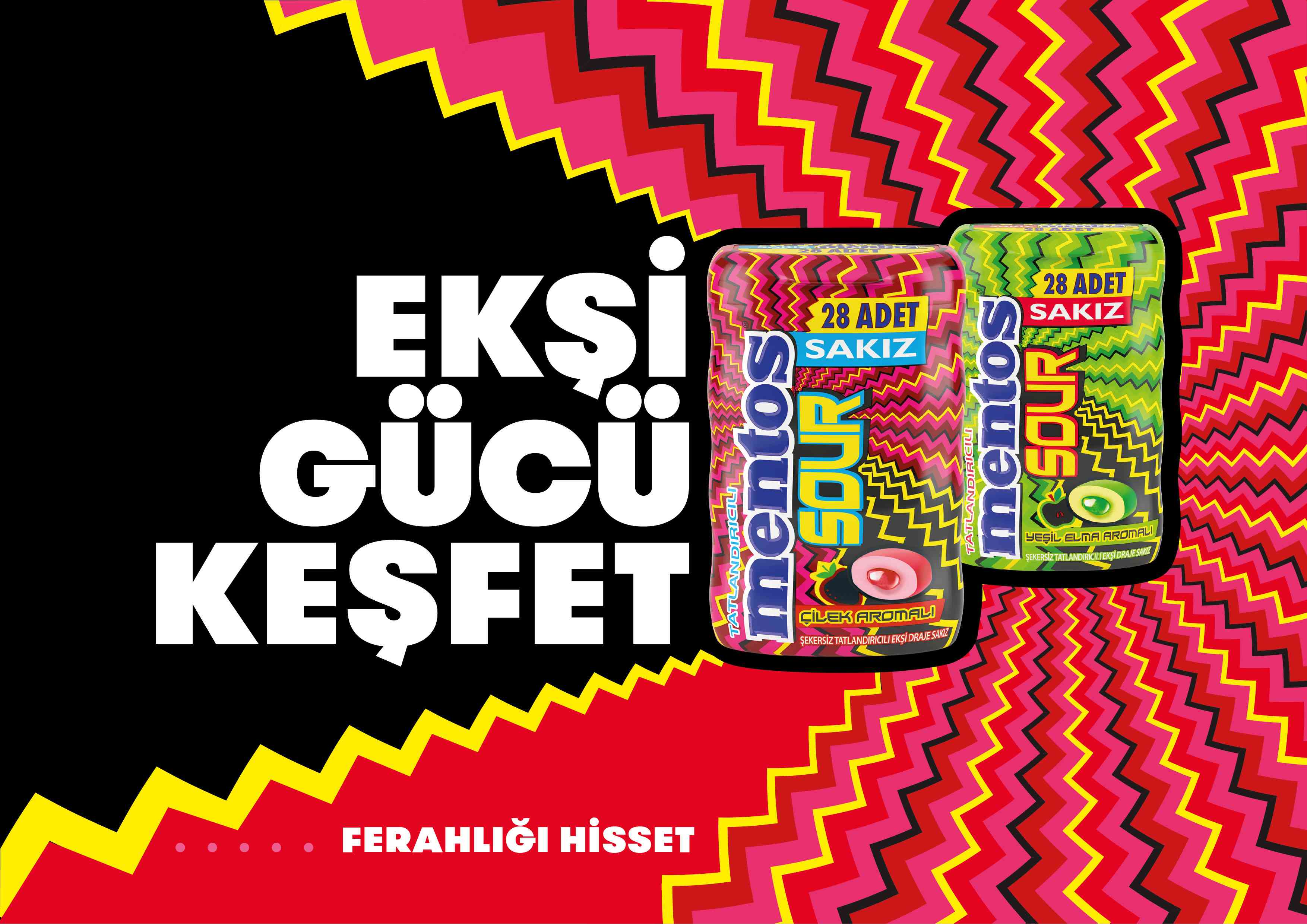 Mentos Sakız&rsquo;dan yeni lezzet &ldquo;Mentos Sour Sakız&rdquo; 