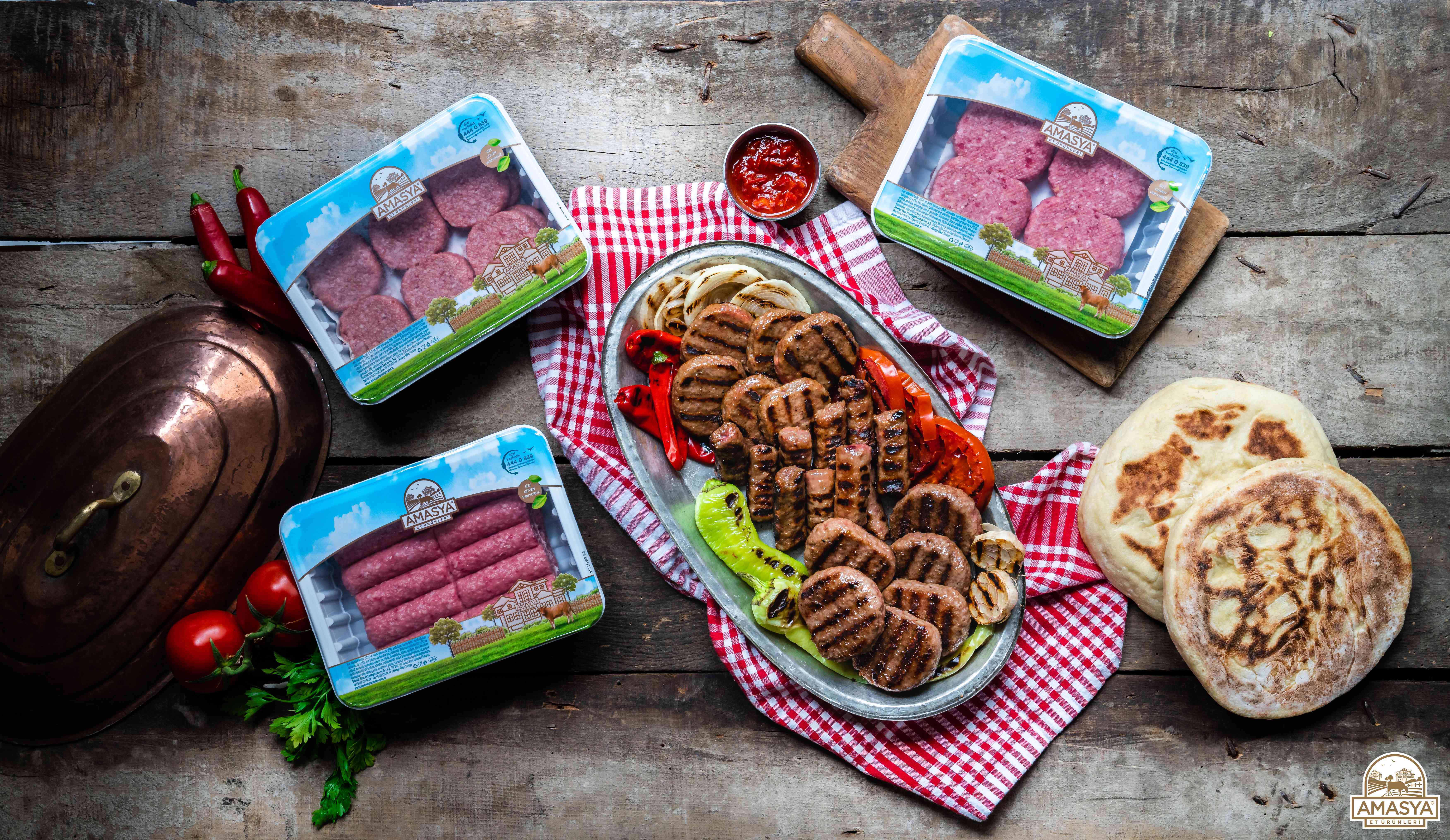 Amasya Et &Uuml;r&uuml;nleri geleneksel lezzetleri &ccedil;iftlikten sofraya